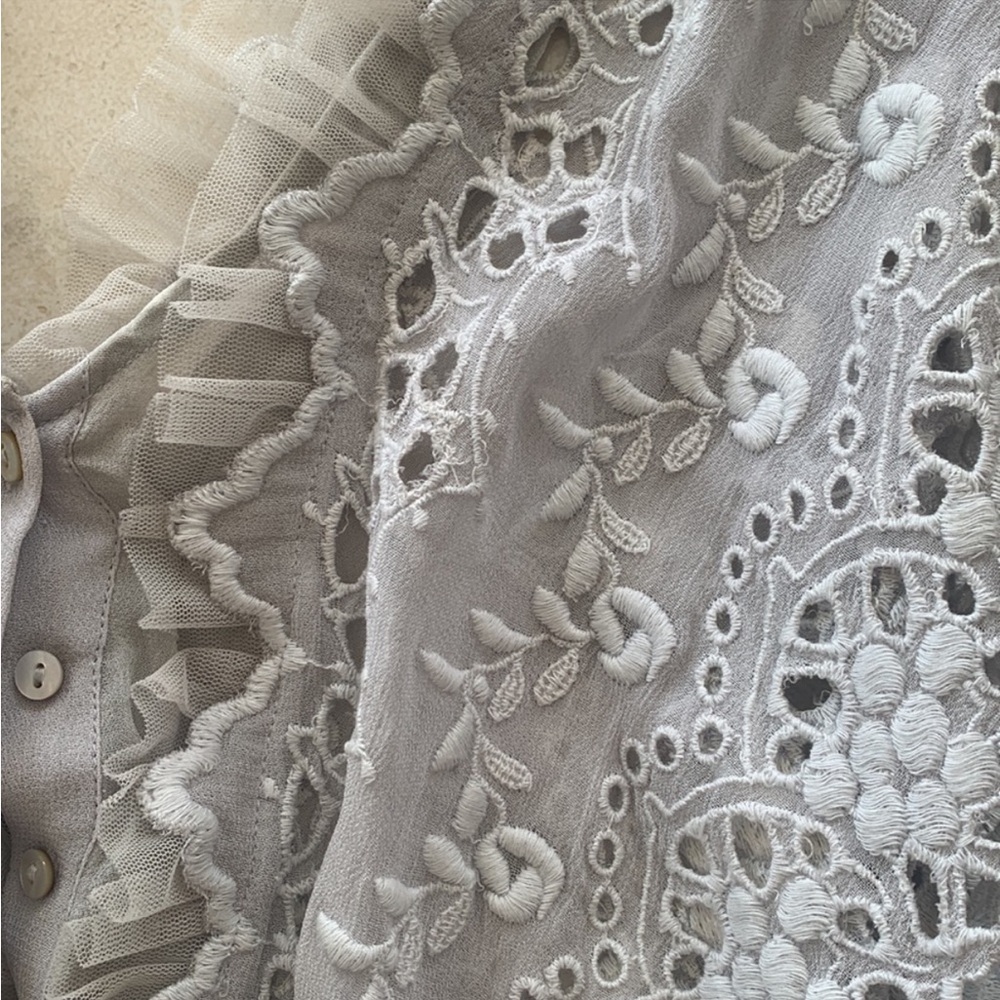 Loveshackfancy Devon Embroidered Top - image 7